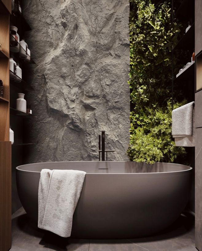 Luxusný dotyk prírody u vás doma. Objavte silu detailu s naším 3D panelom s imitáciou skaly – dokonalý prvok pre moderné...